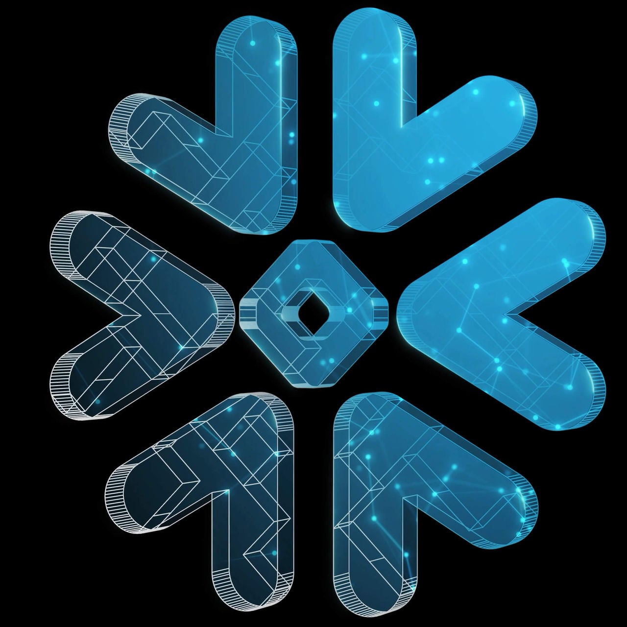 Snowflake logo with BUILD branding