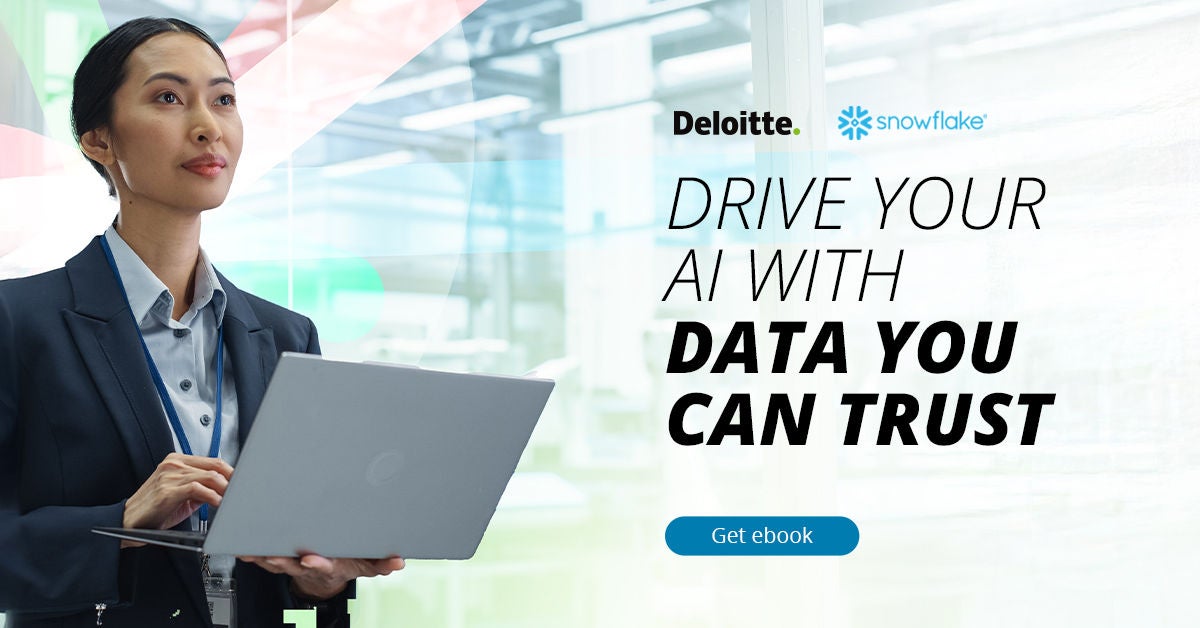 Drive your AI with Data you can Trust Ebook cover