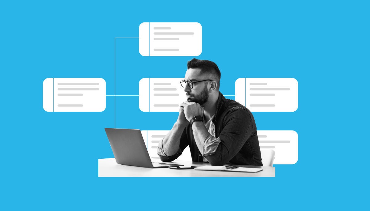 Digital image of hand holding a hovering sphere of connected points.