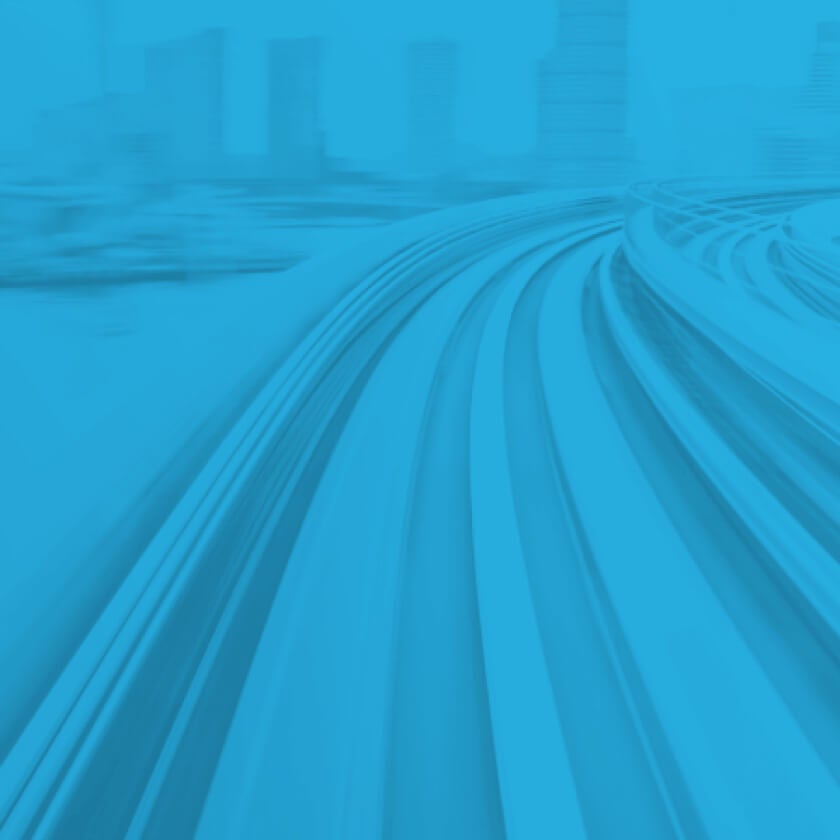 image of a data stream with blue overlay