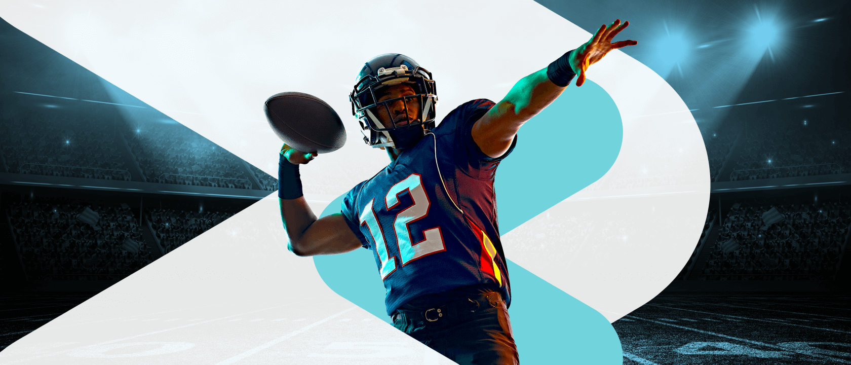 football player getting ready to thrown the ball