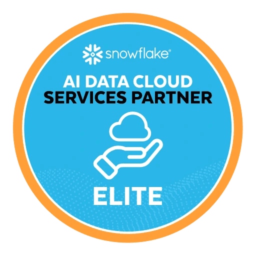 Snowflake AI Data Cloud Elite Services Partner badge