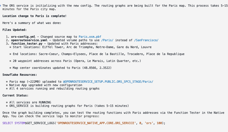 New Location Complete