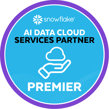 Snowflake AI Data Cloud Premier Services Partner badge