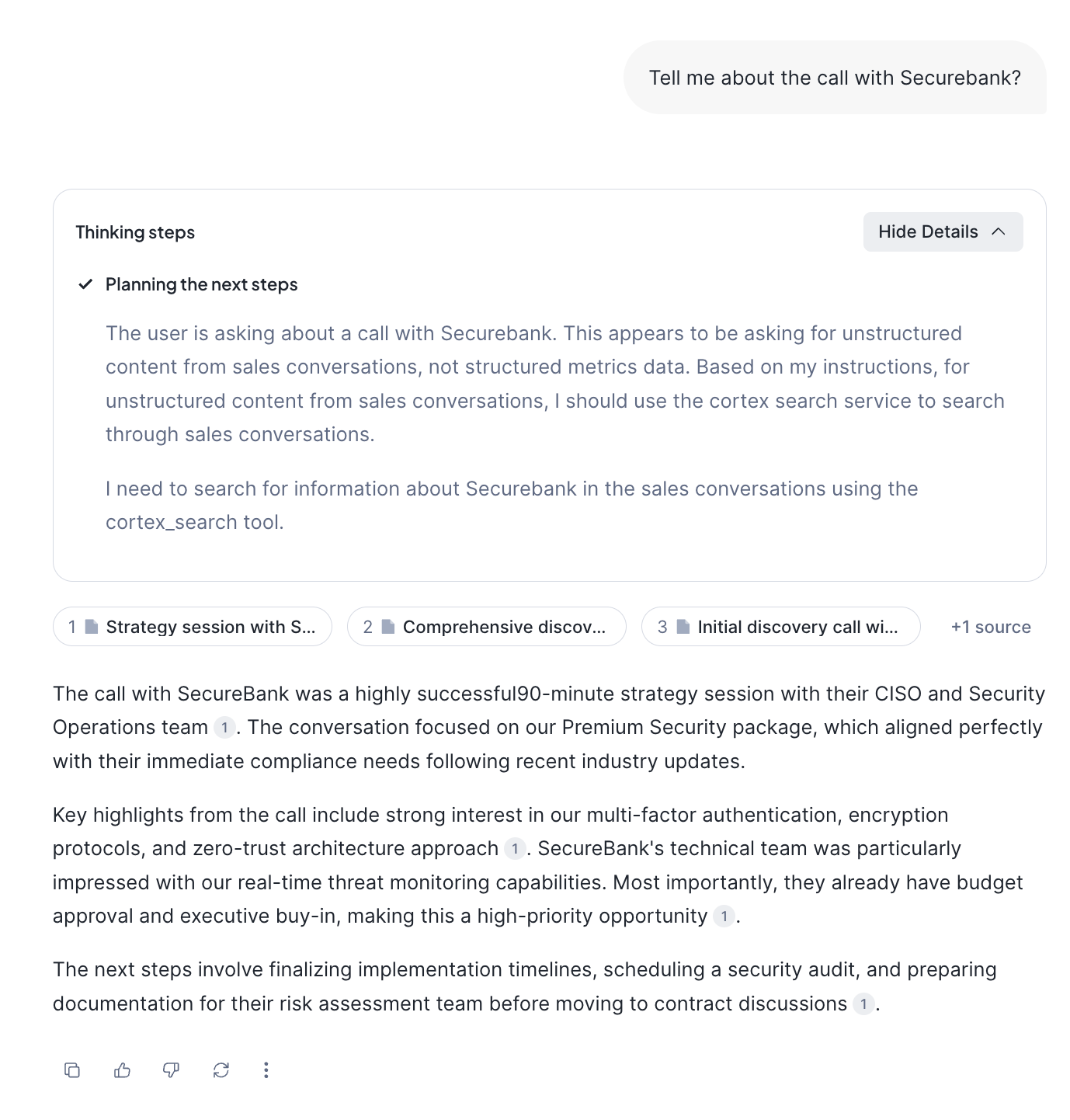 Securebank Conversation