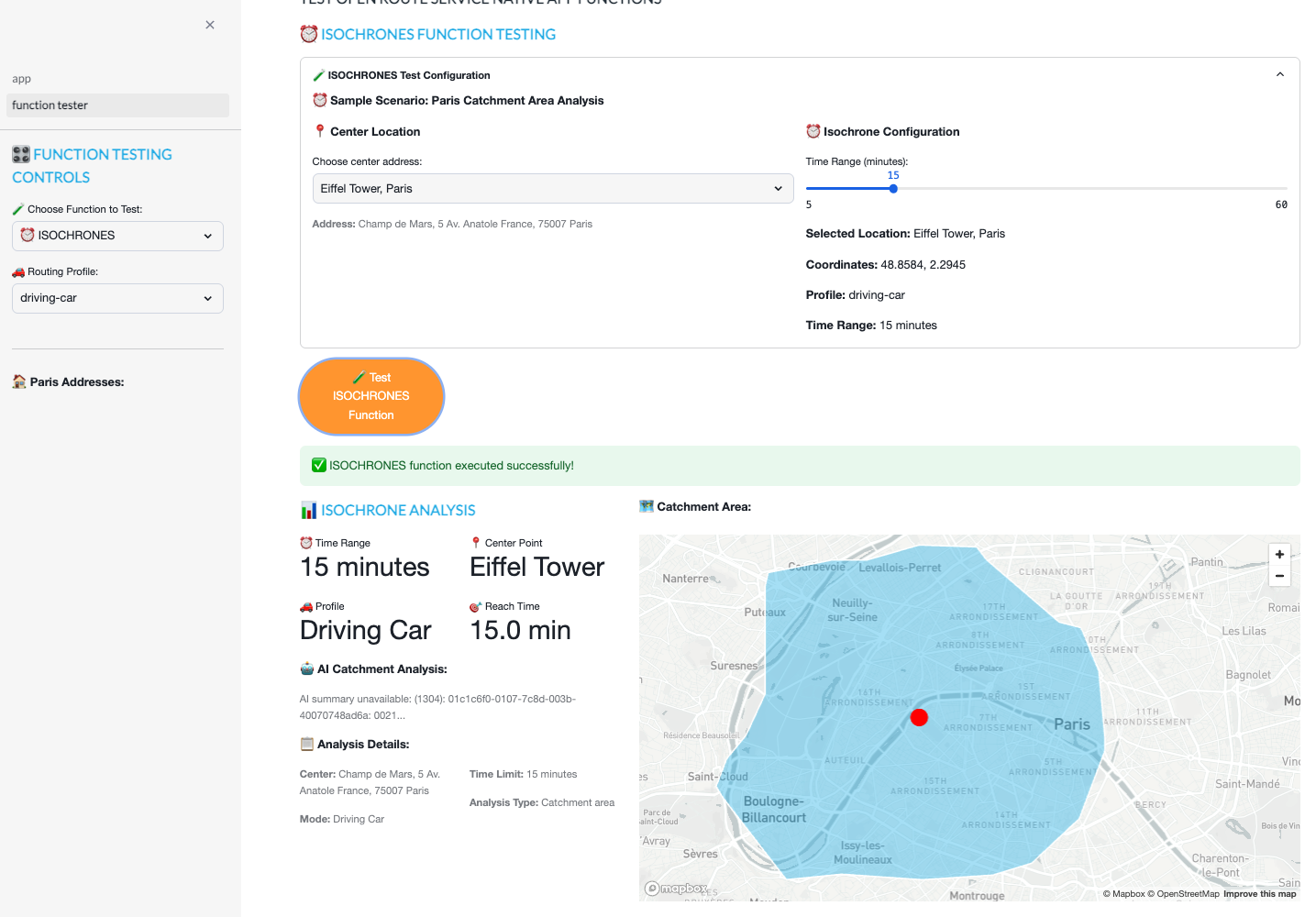 Test Isochrones Paris